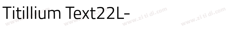 Titillium Text22L字体转换